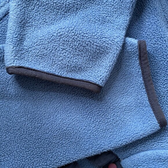 Vintage L.L.Bean Women’s M Blue Polartec Snap Fleece Pullover - Picture 4 of 10